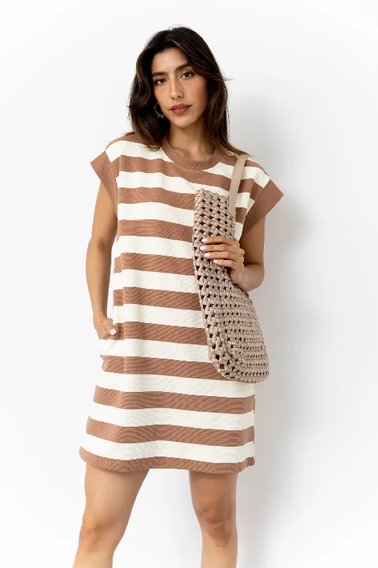 SALE - Frye Knit Striped Mini Dress Elegant Satin Lace Mini Dress