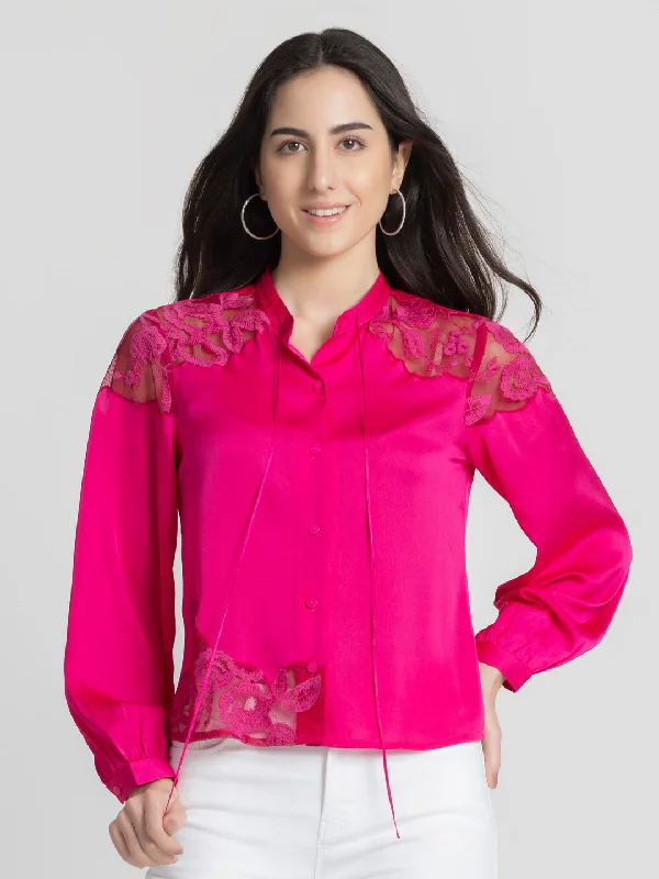 Ernest Shirt Elegant Off-Shoulder Short Shirt