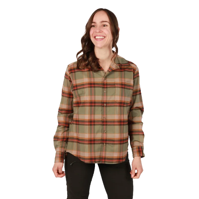 Franklin Tech Flannel Women's Shirt Casual Slouchy Short Sleeve