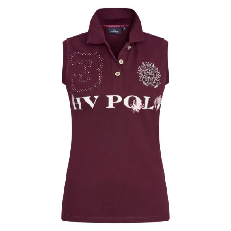 HV Polo Favouritas Palms Sleeveless Polo Shirt Soft Flowing Short Shirt