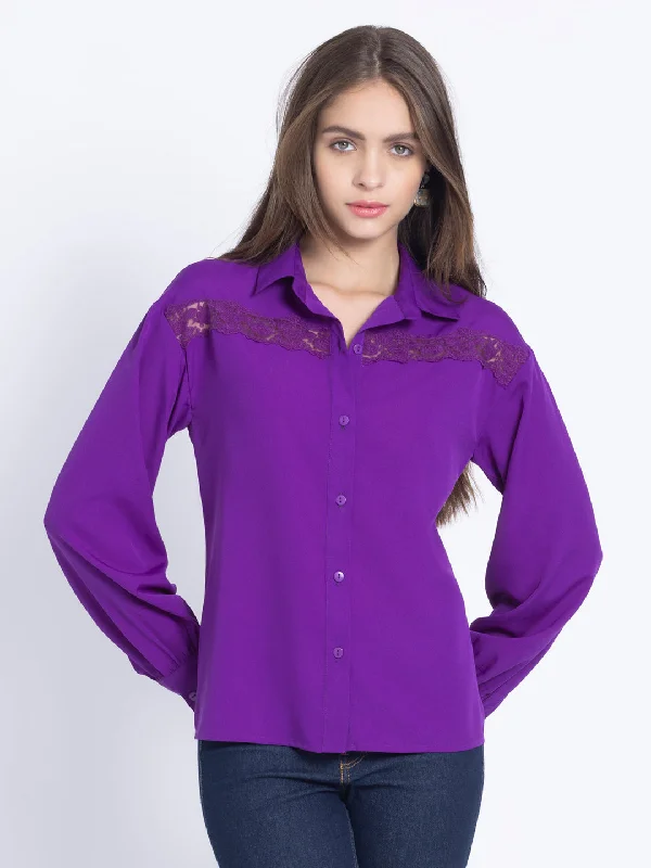 Loveit Shirt Chic Button-Up Short Shirt