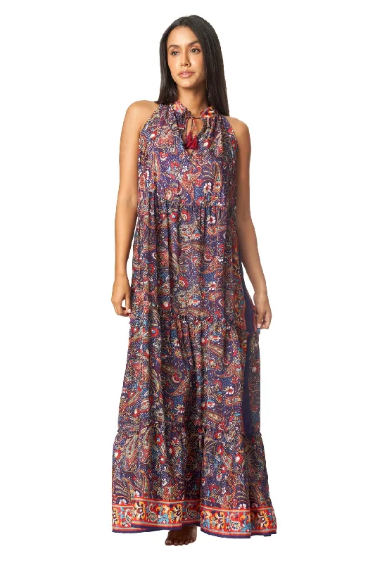 Boho Positano Maxi Dresses Chic Boho Print Maxi Dress