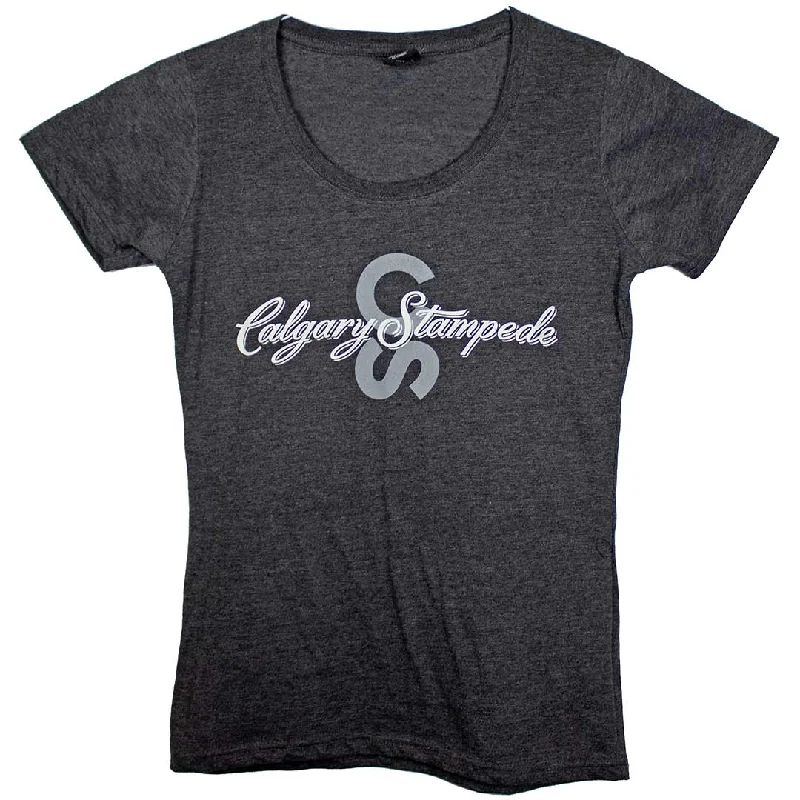 Calgary Stampede Women's Logo Graphic T-Shirt Fashionable Trendy Casual