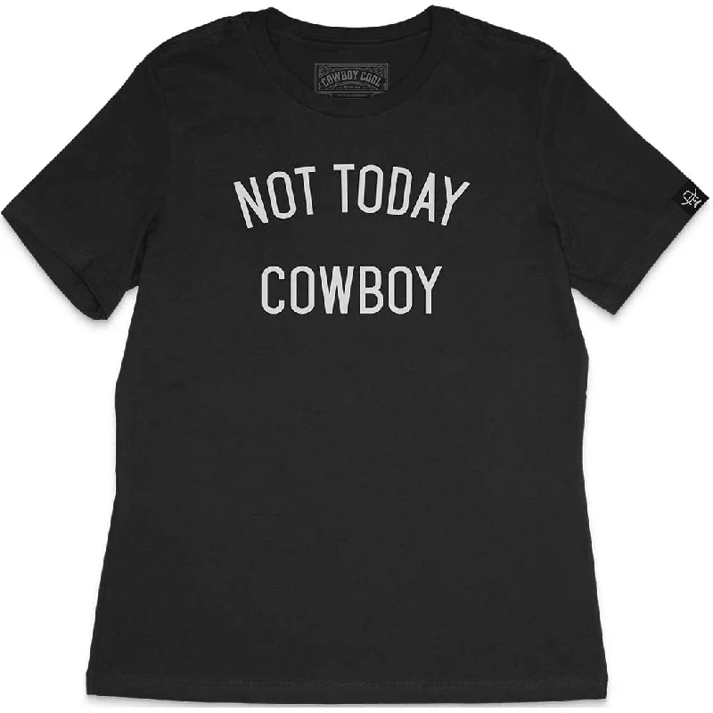 Cowboy Cool Women's Not Today Cowboy T-Shirt Print Jacquard Patchwork