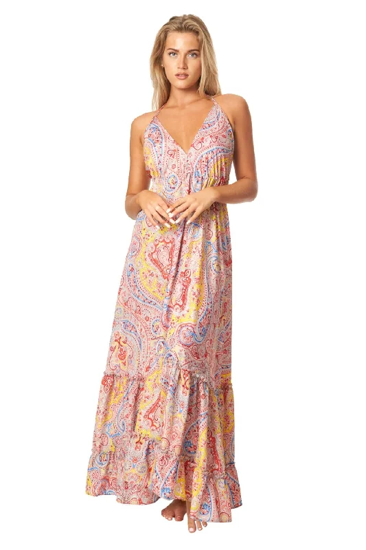 Cute Positano Maxi Dresses Trendy Button Front Maxi Dress