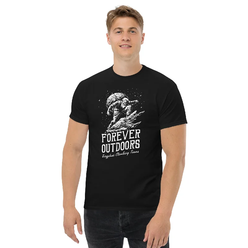 Forever Outdoors - Sisyphus Climbing Tours - Plus-Sized T-Shirt Graphic T-Shirt Round Neck Polyester