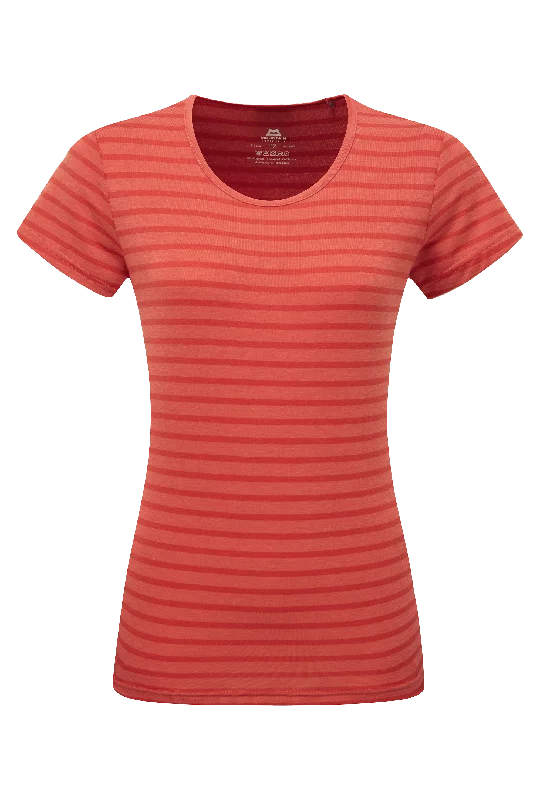 Groundup Stripe Women's Tee Seamless Knitted Crochet