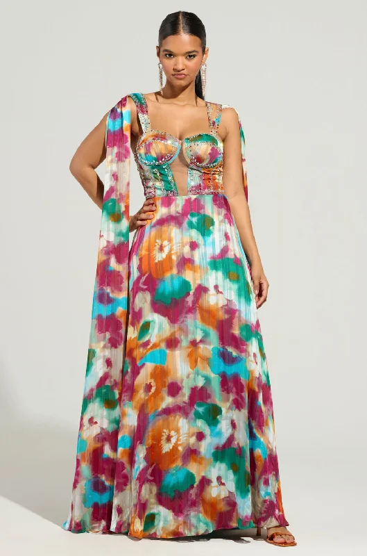 ON THE RUN MAXI DRESS Fashionable Asymmetrical Maxi Dress