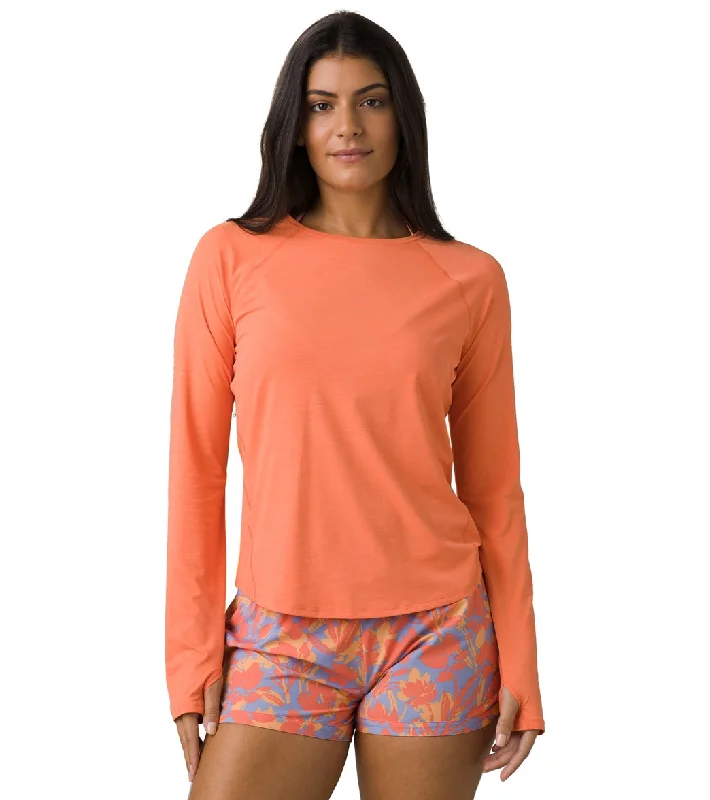 prAna Eileen Long Sleeve Swim Shirt Nespola High-Waisted Swimwear