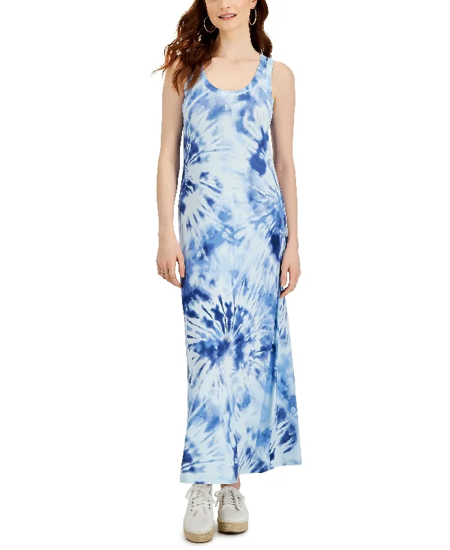 Style & Co Womens Sleeveless Maxi Dress Classic Solid Maxi Dress