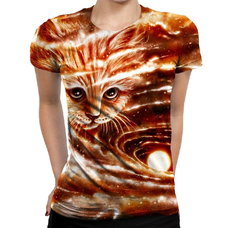 The Visiting Cat Womens T-Shirt Lace Blend Ribbed Blend Corduroy Blend