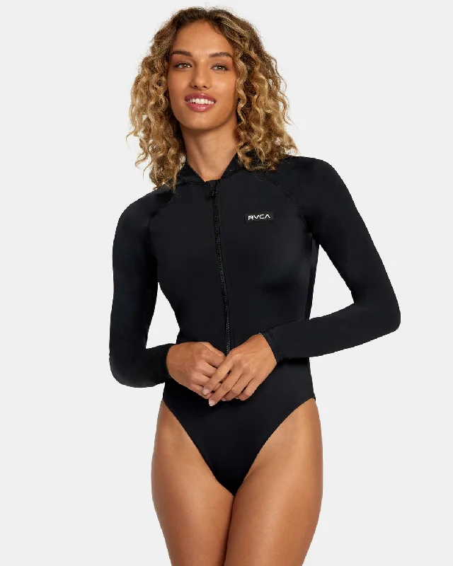 VA Sport Essential One-Piece Swimsuit - Black Vintage Swimwear Look