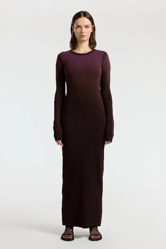 Verona Crewneck Maxi Dress Classic A-Line Maxi Dress