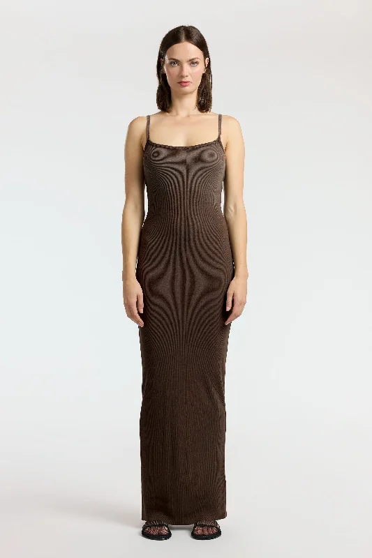 Verona Spaghetti Maxi Dress Stylish Maxi Dress with Frills