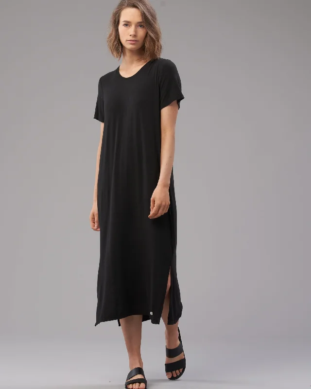 MODAL MAXI DRESS Cozy Knitted Maxi Dress