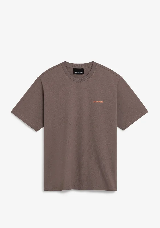 Worldwide Tee Brown Fitted T-Shirt Seamless Stretchy