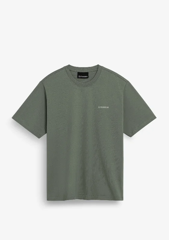 Worldwide Tee Green Welt Pockets Slit Pockets