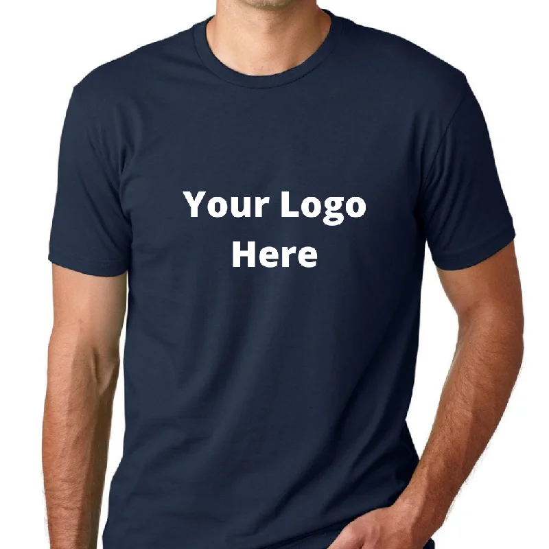 YOUR Logo Printed Full Chest Front On A Unisex Crewneck Cotton Tee Cozy Warm Stylish