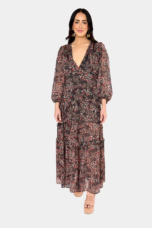 Zodiak Long Sleeve Maxi Dress - Siren Cozy Knit Maxi Dress