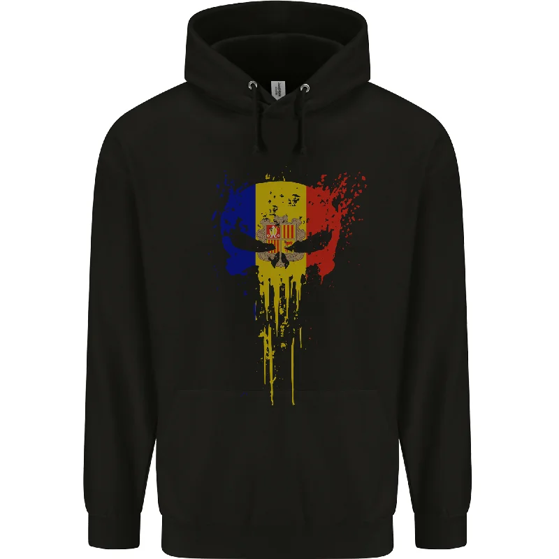 Andorra Skull Gym Training Bodybuilding Mens 80% Cotton Hoodie Hoodie with Logo Branding Identity