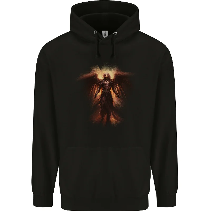 Angel of Death Fantasy Grim Reaper Mens 80% Cotton Hoodie Hoodie with Elastic Waist Stretchable Comfortable