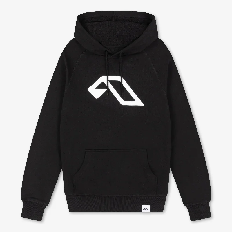 Anjuna Classic Hoodie / Black Hoodie with Typography Text Message