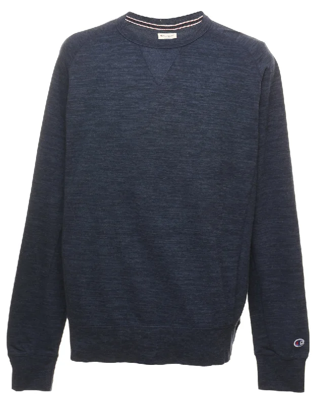 Champion Plain Sweatshirt - XL Hoodie with Back Slit Movement Comfort