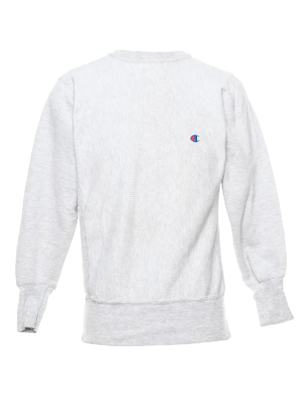 Champion Reverse Weave Vintage Plain Sweatshirt - S Hoodie with Illustration Artistic Creative