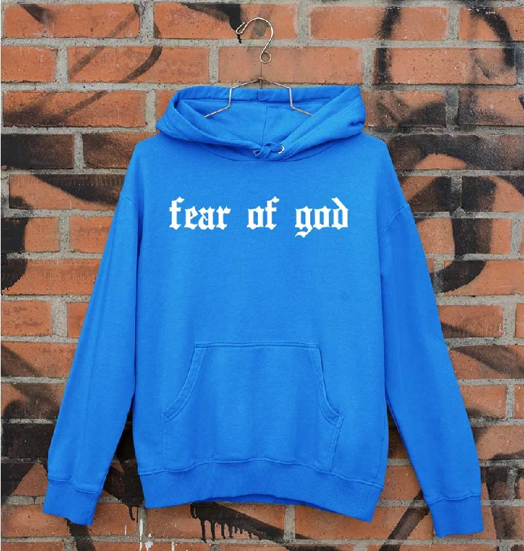 Fear of God Unisex Hoodie for Men/Women Hoodie with Stripes Bold Sporty