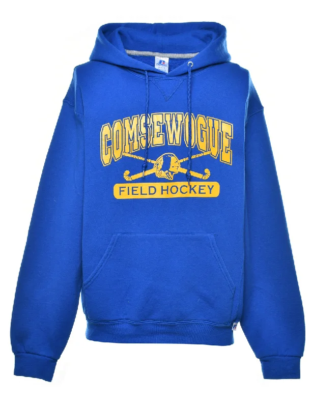 Field Hockey Printed Hoodie - M Hoodie with Embroidery Detailed Premium