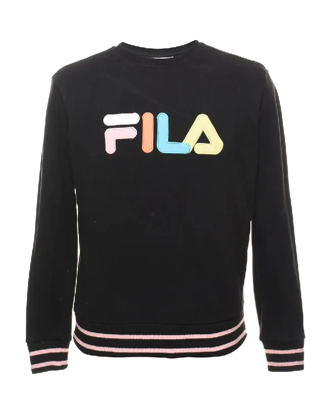 Fila Printed Sweatshirt - S Hoodie Crop Top Short Trendy