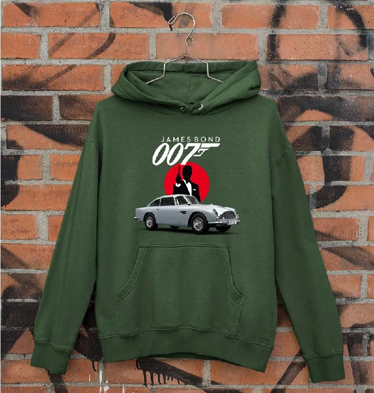 James Bond (007) Unisex Hoodie for Men/Women Hoodie with Tied Waist Feminine Flattering