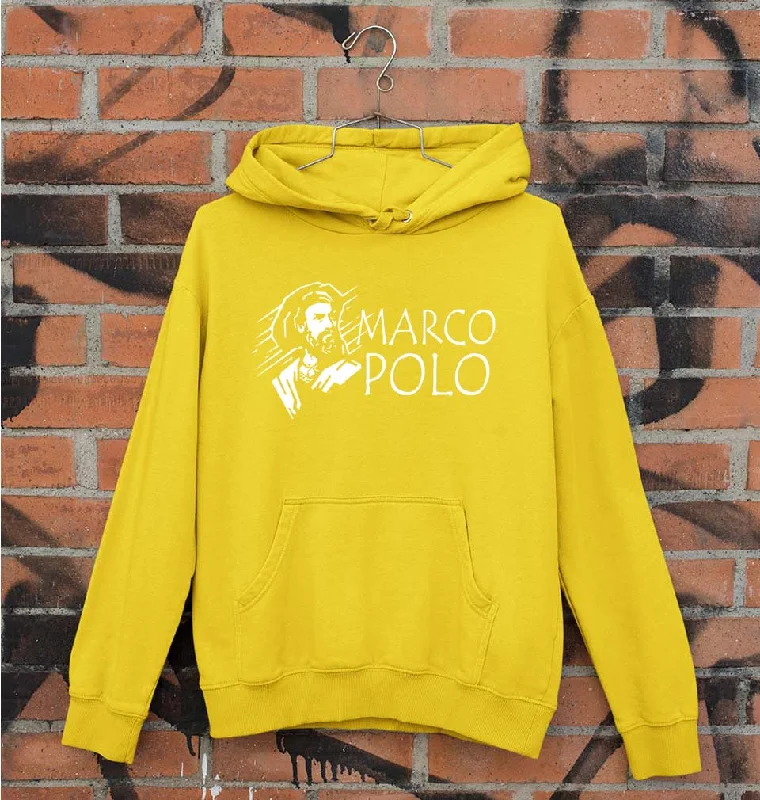 Marco Polo Unisex Hoodie for Men/Women Hoodie with Raw Hem Edgy Unfinished