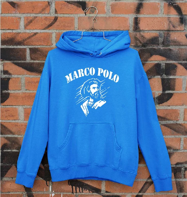 Marco Polo Unisex Hoodie for Men/Women Hoodie with Applique Textured Unique