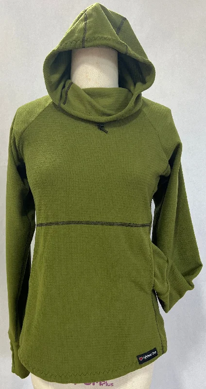 Men's Hoodie - Olive Hoodie with Hem Detail Decorative Unique