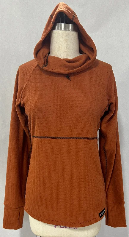 Men's Hoodie - Terracotta Hoodie with Neon Bright Vibrant