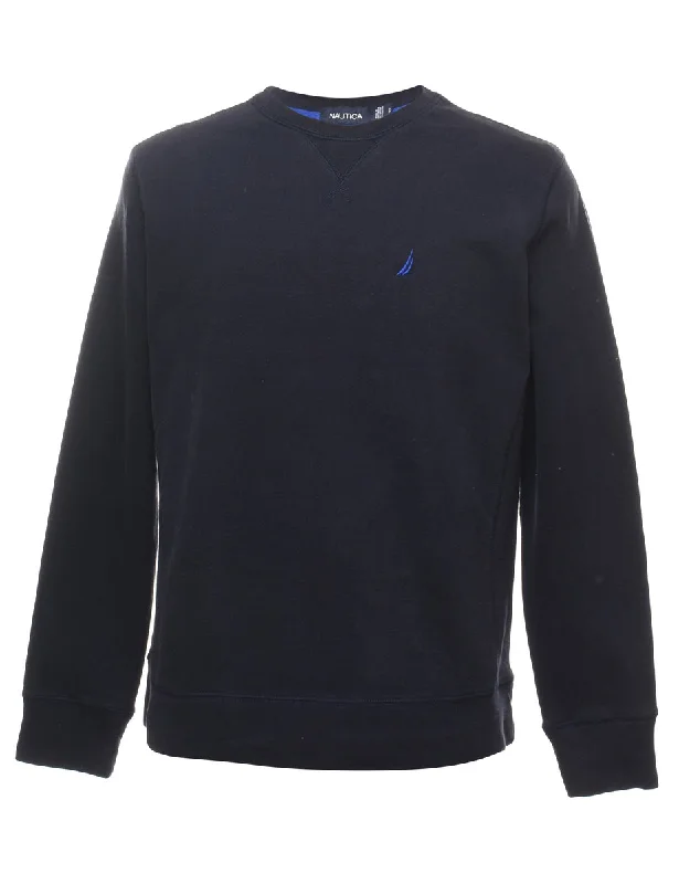 Nautica Plain Sweatshirt - S Hoodie with Mesh Breathable Sporty