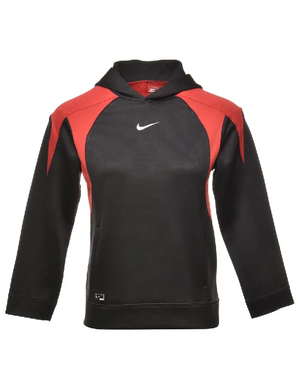 Nike Colour Block Hooded Sweatshirt - M Hoodie Dress Longline Feminine