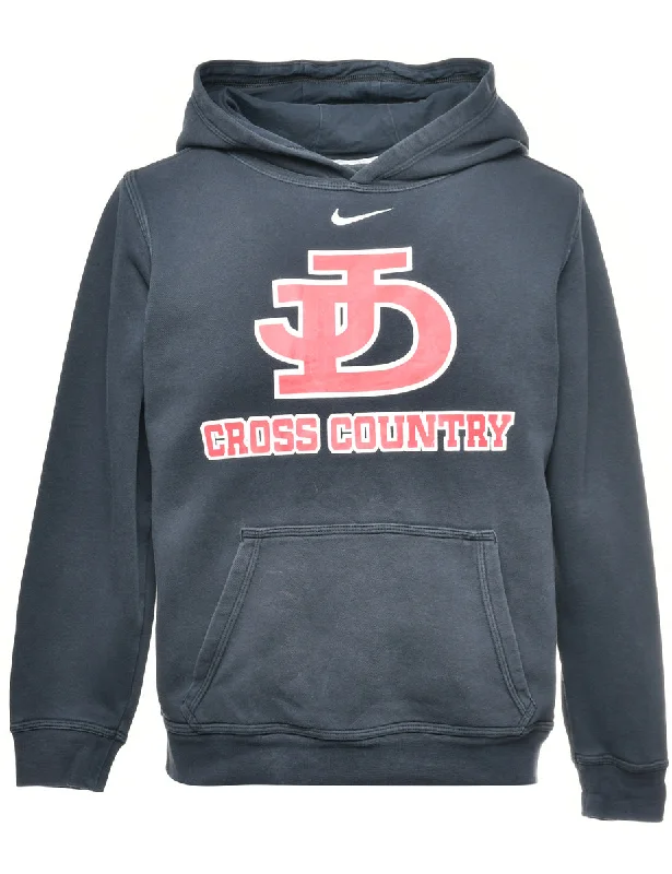 Nike DJ CROSS COUNTRY Printed Hoodie Sweatshirt  - S Hoodie with Hem Drawcord Adjustable Customizable