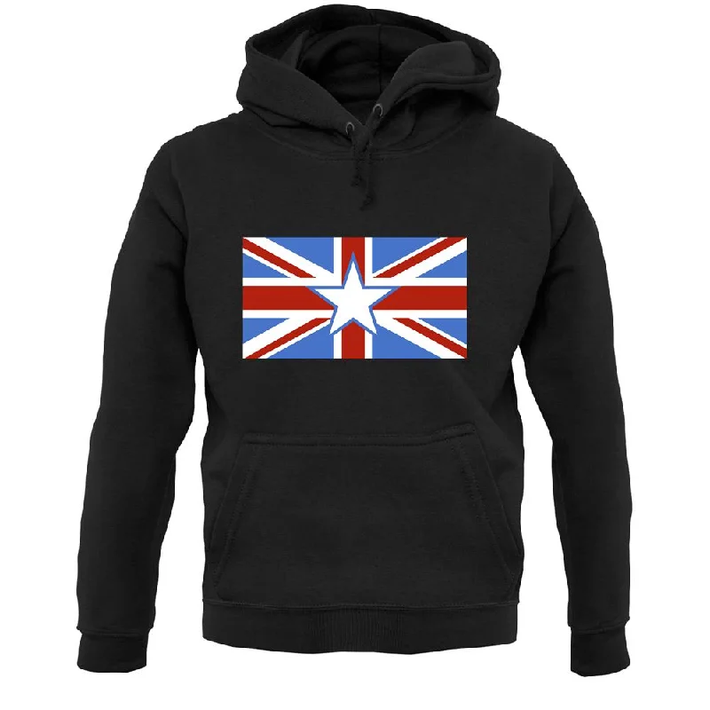 Somalian Union Jack Flag Unisex Hoodie Hoodie with Zipper Versatile Modern