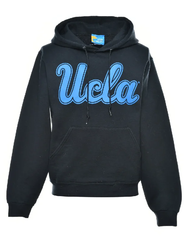 Ucla Printed Hoodie - S Hoodie with Half-Zip Sporty Casual