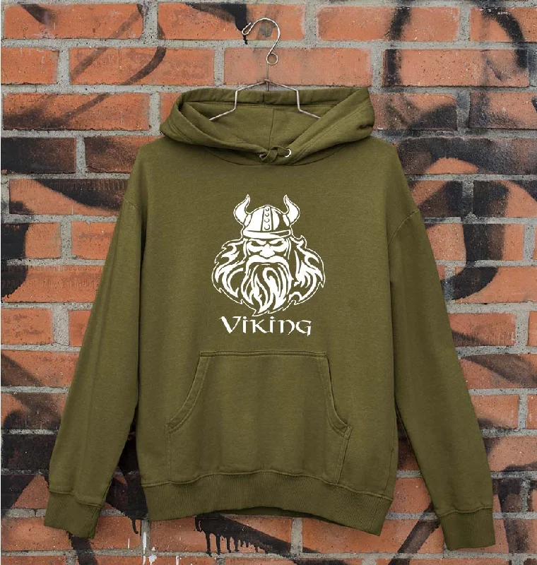 Viking Unisex Hoodie for Men/Women Hoodie with Hem Raw Edge Edgy Unfinished