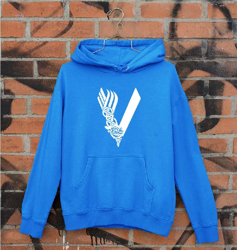 Vikings Unisex Hoodie for Men/Women Hoodie with Frayed Bohemian Relaxed