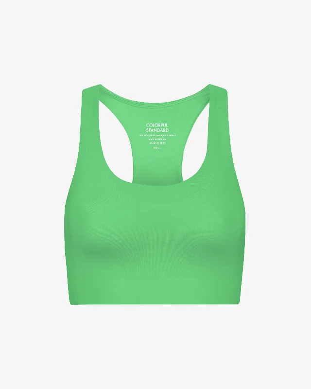 Active Cropped Bra - Spring Green Full Coverage Bra