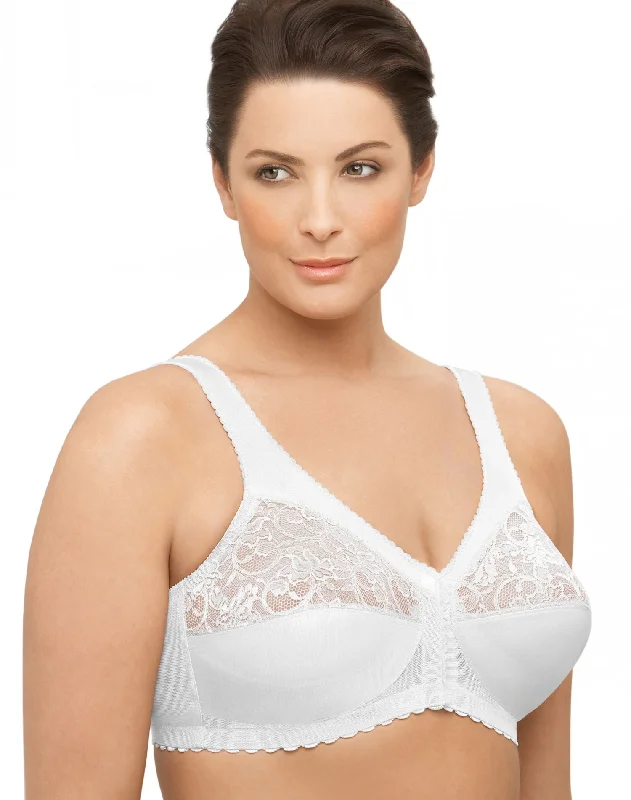 Glamorise Womens Magic Lift Front-Hook Wirefree Bra Seamless Wireless Bra