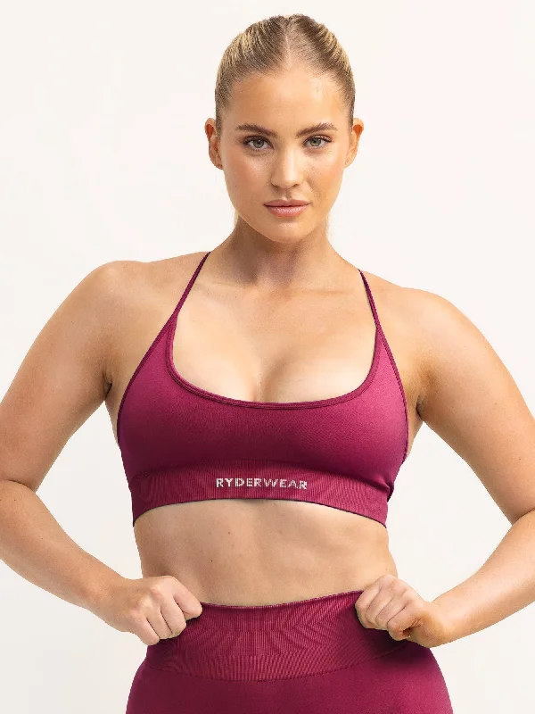 Lift 2.0 Seamless Sports Bra - Berry Soft Support Bra