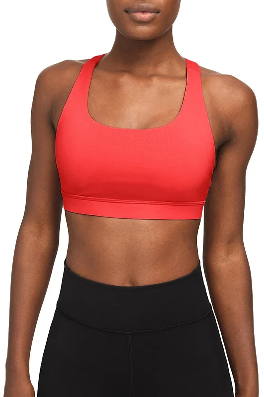 Neon Coral UV 50+ Stella Seamless Racerback Sport Yoga Bra - Women Seamless Push-Up Bra