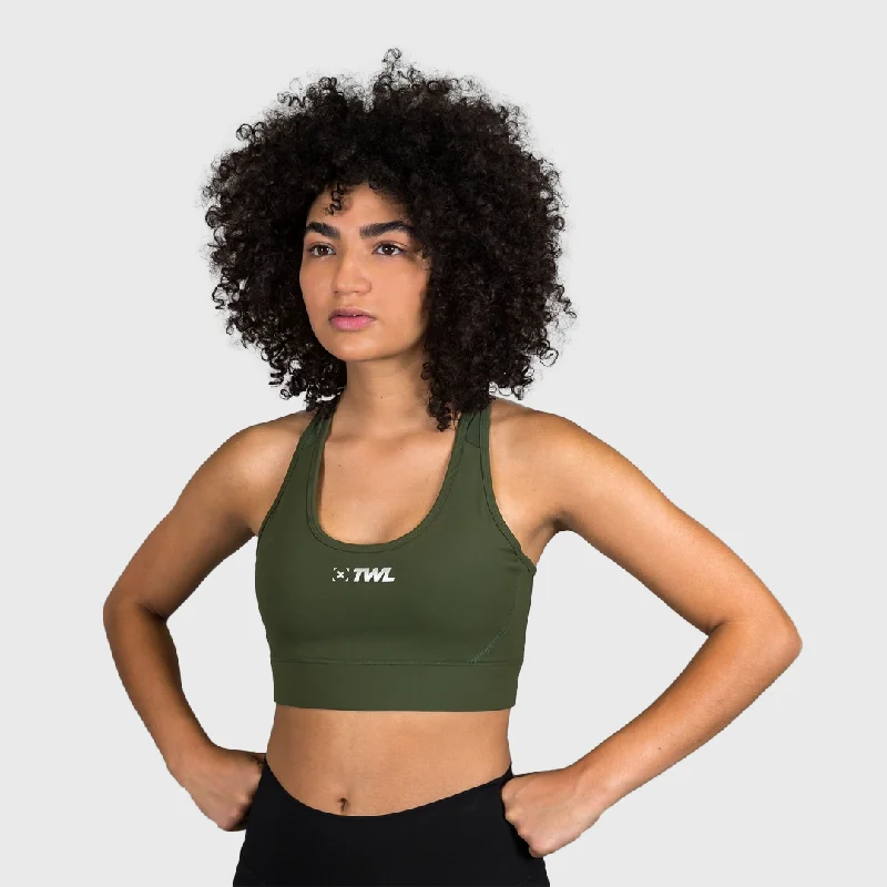 TWL - WOMEN'S IMPACT BRA - DARK KHAKI Seamless Bra Design