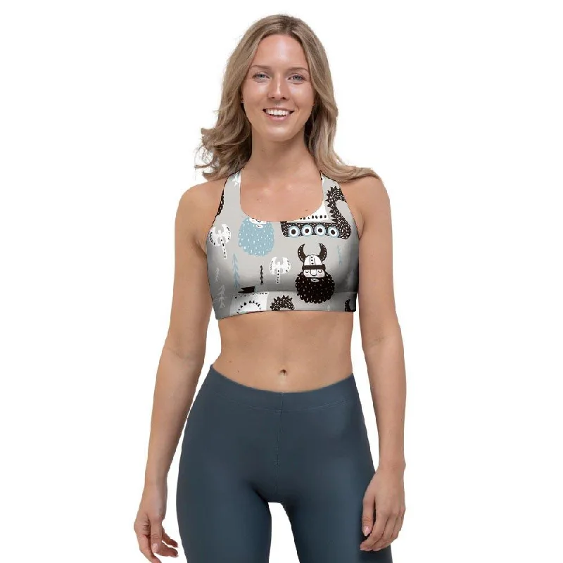 Viking Drakkar Valhalla Sports Bra Seamless Fit Bra