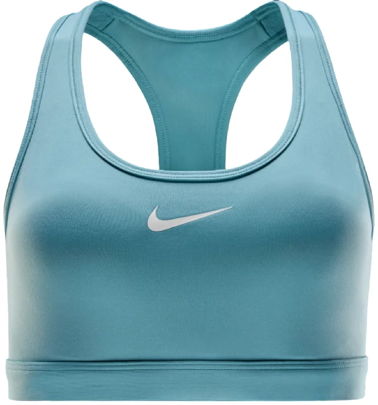 Women's Swoosh Medium Support Padded Sports Bra Soft Stretch Bra